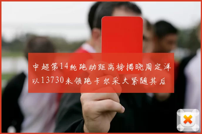 中超第14轮跑动距离榜揭晓周定洋以13730米领跑卡尔采夫紧随其后
