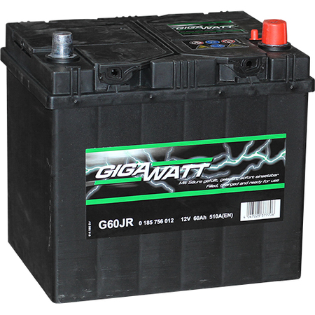 Аккумулятор легковой "GIGAWATT" G60JR 60Ач о/п (560 412 051) АЗИЯ D23L 