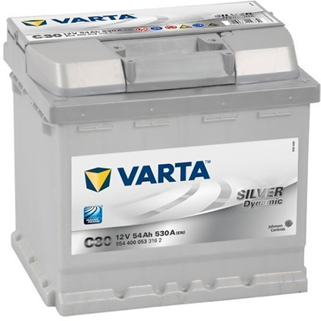 Аккумулятор легковой "VARTA" Silver Dn. C30 (54Ач о/п) 554 400 053 