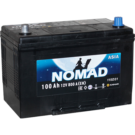 Аккумулятор легковой "NOMAD" Asia 100 Ач п/п D31R 