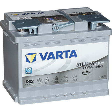 Аккумулятор легковой "VARTA" Start-Stop Plus.AGM D52 (60Ач о/п) 560 901 068 