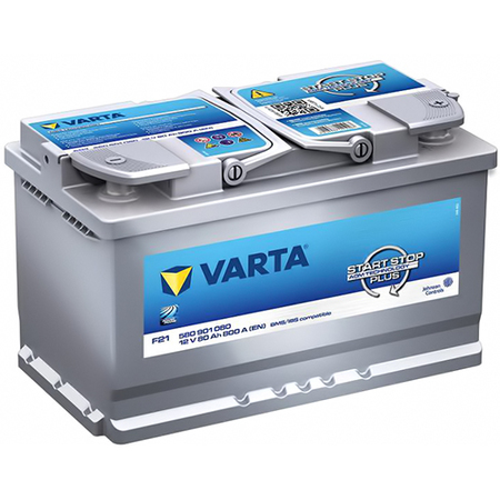 Аккумулятор легковой "VARTA" Start-Stop Plus.AGM F21 (80Ач о/п) 580 901 080 