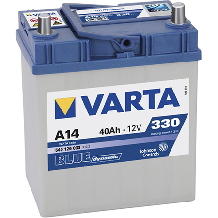 Аккумулятор легковой "VARTA" Blue Dn. A14 (40Ач о/п) яп.кл. B19L 540 126 033 