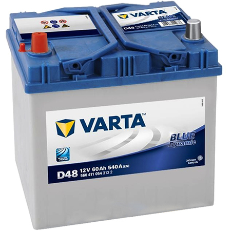 Аккумулятор легковой "VARTA" Blue Dn. D48 (60Ач п/п) D23R 560 411 054 