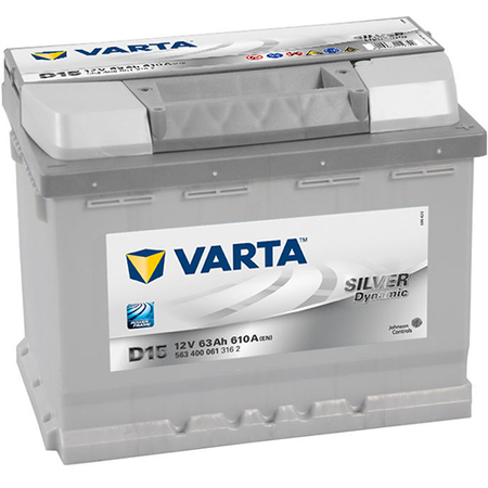 Аккумулятор легковой "VARTA" Silver Dn. D15 (63Ач о/п) 563 400 061 