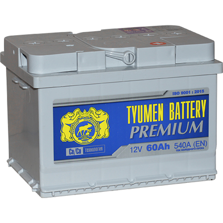 Аккумулятор легковой "Tyumen Battery" Premium 60Ач о/п LB2 